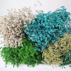 Fleurs séchées de gypsophile cristallin préservées pour l'aménagement intérieur, bouquet de mariage DIY, fleur artificielle de gypsophile - Product Image 3