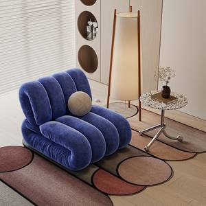 Sillón Puff Individual Estilo Vintage con Relleno de Espuma Extra Suave para Sala de Estar o Dormitorio - Product Image 2