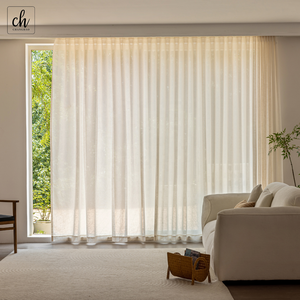 Tissu gazeux aspect <span class=keywords><strong>lin</strong></span> 6002 pour rideaux, faible MOQ <span class=keywords><strong>au</strong></span> mètre, léger avec texture naturelle - Product Image 4