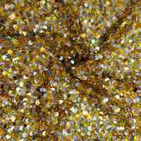 Mädchen Pailletten Tüll Netzstoff 100% Polyester Elastisch Glänzend 3mm Bestickt Fluoreszierend OEKO-TEX Zertifiziert für Kleider