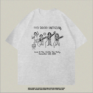 เสื้อยืดสไตล์เรียบง่ายใส่ได้ทั้งชายและหญิง, เสื้อยืดพิมพ์ลายทรงหลวมแขนยาวโอเวอร์ไซส์สไตล์เรียบง่าย F1 - Product Image 3