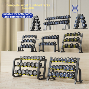 Ensemble d'haltères en caoutchouc de haute qualité, sans odeur, à poids fixe, haltères ronds pour la <span class=keywords><strong>musculation</strong></span> à domicile - Product Image 1