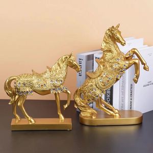 Cheval en résine chinoise de luxe, Art déco, élégant et créatif, décoration d'intérieur pour petits espaces, bureaux, salons, meubles TV - Product Image 2