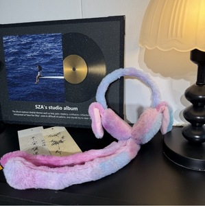 Новые теплые наушники-ушанки с кроличьими ушками, красочные плюшевые наушники в семейном стиле, утолщенные наушники с флисовой подкладкой для снежных дней, милые наушники - Product Image 4