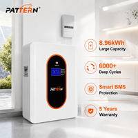 Batterie murale PATTERN 314Ah LiFePO4 25.6V 350Ah, 6000 cycles, pour stockage d'énergie solaire domestique