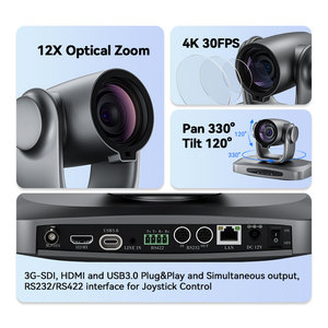 Oneking Caméra de vidéoconférence 4K UHD PTZ 12x USB/SDI/HDML/NDI Caméra IP pour diffusion <span class=keywords><strong>en</strong></span> direct - Product Image 4