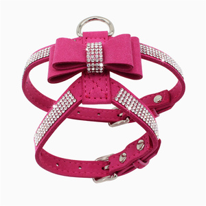 Fashion warna-warni kualitas super tinggi Korea beludru berlian imitasi anjing harness seluruh tubuh untuk hewan peliharaan kecil - Product Image 3
