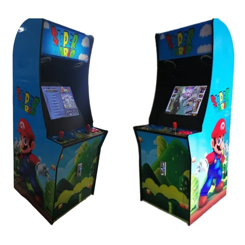 Máquina de juego de arcade de mario, máquina de carreras barata para interiores, funciona con monedas