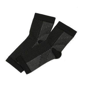 Kaus kaki pergelangan kaki dapat bernafas lari olahraga Logo kustom untuk menyembuhkan Spurs lengkungan nyeri bengkak pria wanita kaus kaki kompresi - Product Image 4