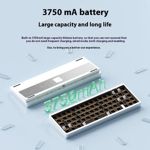 Weikav Lucky 65 V2 Mechanical 2.4GHz Wireless <b>USB</b>-C 65% All Aluminum RGB Hot Swap QMK/VIA Gasket Bare Metal Kit Adjustable Tilt - Product Image 5