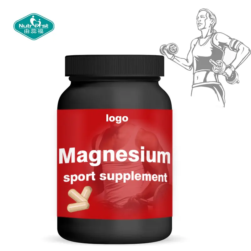 Nutrifirst Oem Op Maat Gemaakt Sportsupplement Magnesium Veganistische Capsule Voor Het Verbeteren Van Spierkracht