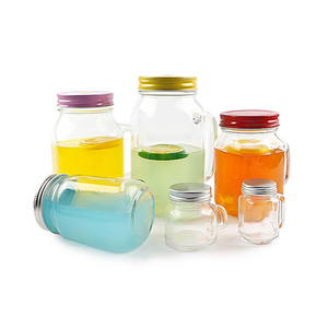 50ml 120ml 250ml 420ml 480ml 620ml 750ml nhà máy bán buôn nước trá<span class=keywords><strong>i</strong></span> cây cốc thủy tinh Mason lọ có tay cầm và nắp để uống - Product Image 2