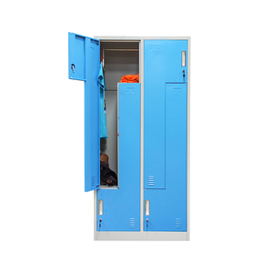Garde-robe à 4 portes en métal grande taille, casier en métal pour vêtements, Double couleur - Product Image 6