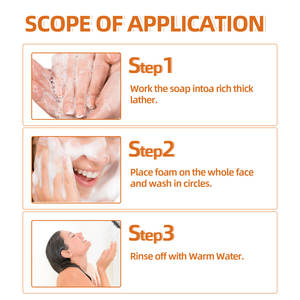 Jabón Artesanal Natural y Orgánico para Blanquear y Eliminar Manchas Oscuras con Fragancia a Jengibre y Limpieza Profunda - Product Image 5