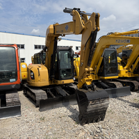 Mini-excavatrice d'occasion Caterpillar CAT308E2 de 8 tonnes, de haute qualité et à bas prix, avec moteur et pompe, puissance de 55,7 kW