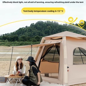 Factory Direct Wholesale Oxford Cloth Thickened Portable Automatic Rainproof Outdoor Camping Inflatable Tent - Product Image 3