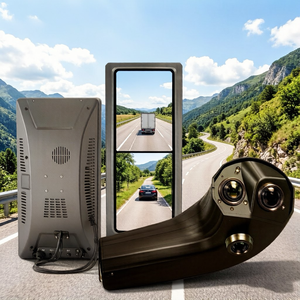 Sistemi di Specchietti Laterali Digitali CMS ECE R46 Classe II-IV-V con Tre Obiettivi Impermeabili, <span class=keywords><strong>Telecamera</strong></span> di <span class=keywords><strong>Retromarcia</strong></span> e <span class=keywords><strong>Monitor</strong></span> 1080P con Schermo Diviso - Product Image 1
