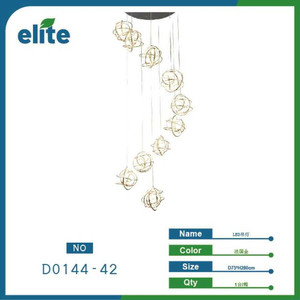 All'ingrosso elegante lampadario a LED bianco caldo apparecchio di illuminazione per spazi moderni E12 Base per ristoranti camere AC fonte di energia - Product Image 1