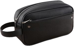 Sac à main pour homme de style japonais vintage haut de gamme personnalisé, en cuir PU souple, grande capacité, à porter à la main - Product Image 1