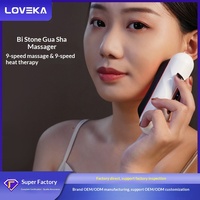 Appareil de massage facial électrique Gua Sha en pierre Bian, masseur de beauté multifonction à vibrations pour épaules, cou et dos