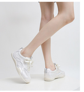 Zapatos para caminar de diseño de moda de alta calidad, zapatillas deportivas para <span class=keywords><strong>mujer</strong></span>, <span class=keywords><strong>Tenis</strong></span> blanco, calzado femenino para primavera y otoño, informal para exteriores - Product Image 4