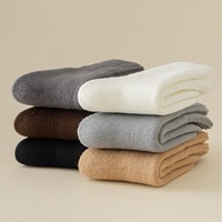 Chaussettes thermiques d'hiver pour hommes en fibre acrylique doublées polaire épaisse – Chaleur supplémentaire, résistance à la friction pour le sommeil et l'utilisation au sol