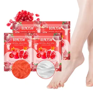 Pomegranate 2 Step Jelly Spa for Foot 2-Step Pedi Bath Home Pedicure Kit