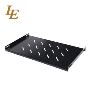 Estante Fijo Negro de 19 Pulgadas, Estante Deslizante 1U con Capacidad de Carga de 50 kg, Placa de Estante de 250 mm, 300 mm, 350 mm - Product Image 1