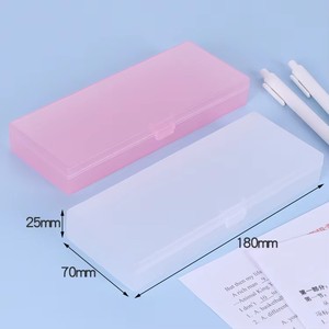 YUZMEI Özel Tasarım PP Plastik Kalem Kutusu Çocuklar İçin 180x70x25mm Sert Kırtasiye Çantası Çok Amaçlı Saklama Kabı OEM Logosu Mevcut - Product Image 4