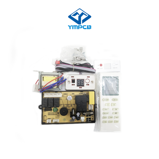 YMPCB Stainless Steel Home Electric Split AC Universal PCB Board SA01A-TM Memory with Display Screen