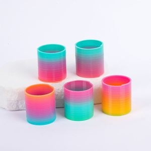<b>Top</b> Quality Custom Logo Novelty Toy Colorful <b>Rainbow</b> Circle Slinky Toys Cute Styles <b>Rainbow</b> Circle - Product Image 3