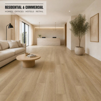 Plancher SPC Embossé en Register avec sous-couche IXPE 5mm 1220x183mm, système de pose Click Lock pour salon