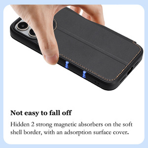 Pu עור להעיף כיסוי במקרה טלפון עבור <span class=keywords><strong>iPhone</strong></span> 11 <span class=keywords><strong>12</strong></span> 13 14 כרטיס אשראי מקסימום חריצי כיסוי טלפון עבור <span class=keywords><strong>iPhone</strong></span> 16 15 <span class=keywords><strong>pro</strong></span> - Product Image 5