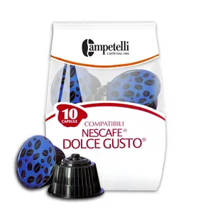 Cápsula de café, feita na itália, embalagem de luxo, para máquina de café, recipiente deciso-compatível com dolce gusto 50