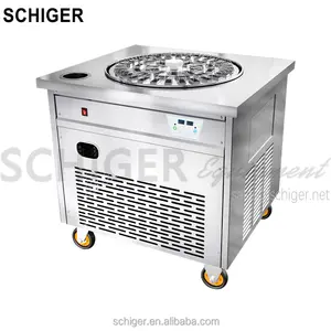 SCHIGER-máquina Pop de hielo de remolino, paleta de hielo, modelo comercial de suelo, moldes tipo opcional