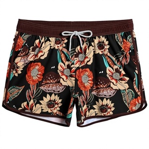 Shorts de plage et de surf pour hommes EVELYN, à séchage rapide, imperméables, extensibles, avec motif imprimé, OEM ODM, 100% polyester, fermeture à cordon - Product Image 3