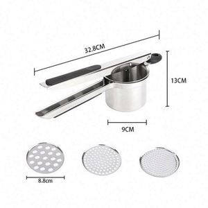 Accesorios de Cocina, Triturador de Patatas de Acero Inoxidable, Utensilios de Cocina, Prensa para Puré de Patatas - Product Image 4