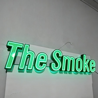 Letrero Luminoso LED Personalizado para Exteriores, Letrero con Logotipo LED RGB, Letrero Programable RGB, Letrero con Letras de Canal LED 3D para Negocios