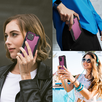 Étui mobile durable de survivant hybride de 3 couches pour l'iPhone 15 Pro Max accessoires de luxe de cas de téléphone de couverture