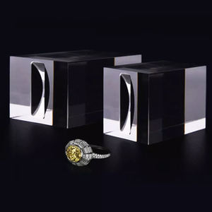 Usine personnalisé clair acrylique Rectangle bijoux présentoir support personnalisé bijoux présentoir - Product Image 5
