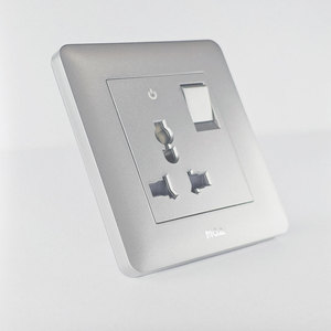 Nouvelle arrivée MGA, panneau en plastique gris standard britannique 16A, alimentation électrique domestique <span class=keywords><strong>avec</strong></span> interrupteur et indicateur, <span class=keywords><strong>prise</strong></span> universelle 3 broches - Product Image 4