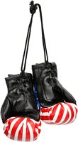 Ventes directes d'usine Mini drapeau américain gants de boxe Automobile miroir accessoires suspendus voiture intérieur cadeaux pour cadeaux
