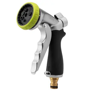 Adjustable Metal hose nozzle 7 functions car wash gun zinc alloy body adjustable spray gun