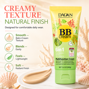 Großhandel Reis-Kollagen BB Creme 6-in-1 Getönte Feuchtigkeitscreme Leichte <span class=keywords><strong>Foundation</strong></span> Feuchtigkeitsspendende Make-up-Basis Natürlicher Finish 60g - Product Image 2