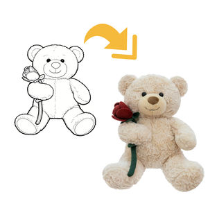 Op maat gemaakte Valentijnsdag Teddybeer Groothandel Zachte Pluche Dieren Knuffel Romantisch Cadeau - Product Image 1