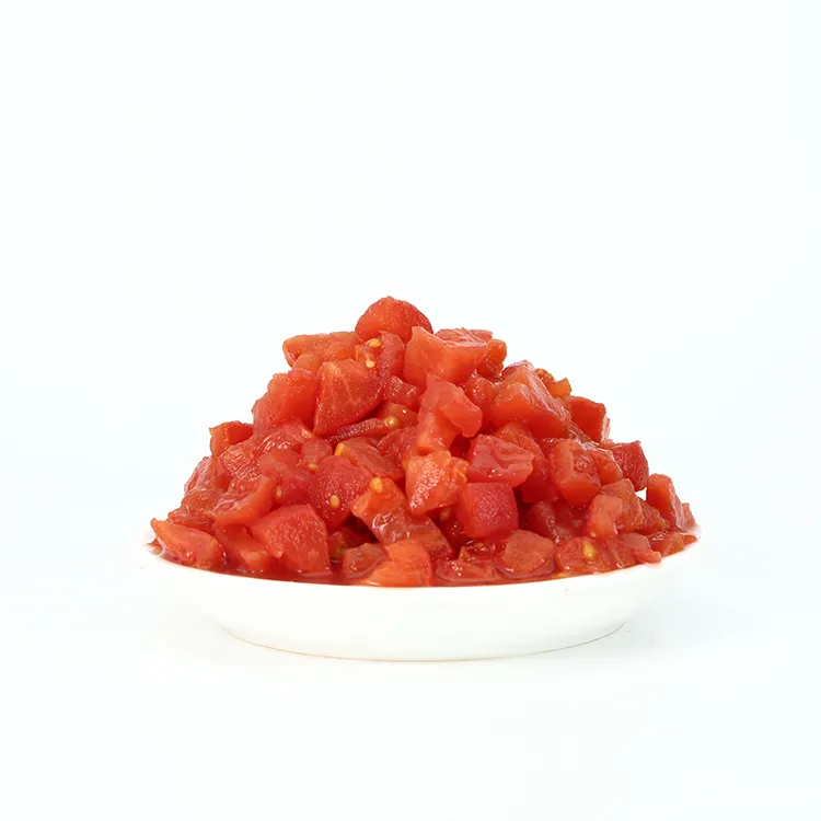 أعلى جودة مصنوعة في الصين 24 وحدة لكل كرتون طماطم مقطعة معلبة مثالية للطبخ بأفضل سعر
