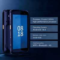 Terminal portable robuste intelligent Z36 PDA NFC Type A&B Lecteur de codes-barres 2D Android 14 Octa-core Écran 5,5 pouces En stock
