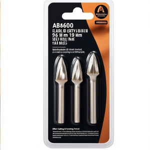 Fresa Rotativa de Carburo Sólido Ab8600 de 9.6 mm x 19 mm para Pulido y Modelado de Metales de Precisión - Product Image 2