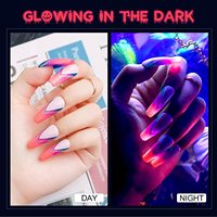 Gel à ongles néon fluorescent aux couleurs vives, durcissement UV LED, 30 ml, brillant dans le noir, gel acrylique luminescent