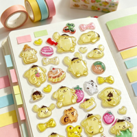 Autocollants en vinyle imperméables personnalisés avec motif de forme 3D, personnage d'anime, pour scrapbooking, album souvenir et autocollants pour cadre photo
